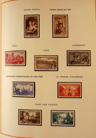 1849-2003 Collection de timbres de France an 10 albums