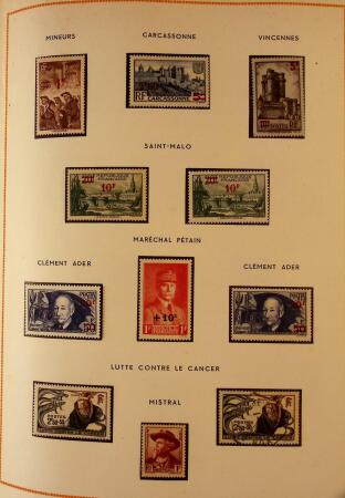 1849-2003 Collection de timbres de France an 10 albums