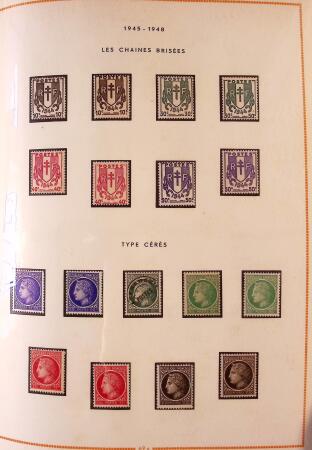 1849-2003 Collection de timbres de France an 10 albums