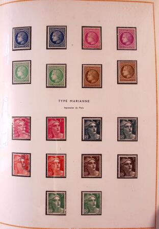 1849-2003 Collection de timbres de France an 10 albums