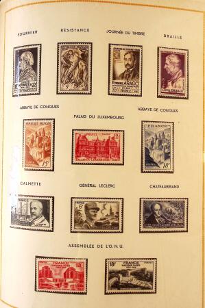 1849-2003 Collection de timbres de France an 10 albums