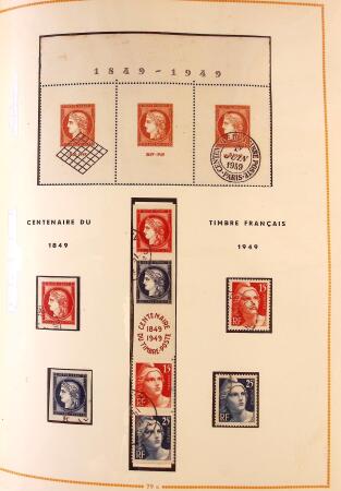 1849-2003 Collection de timbres de France an 10 albums