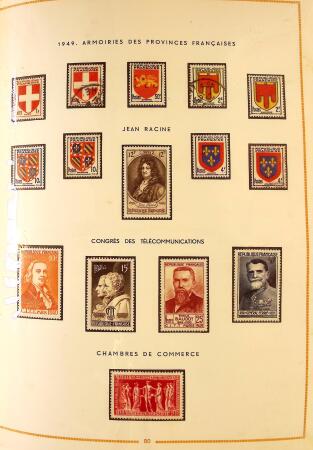 1849-2003 Collection de timbres de France an 10 albums