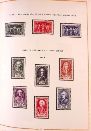 1849-2003 Collection de timbres de France an 10 albums