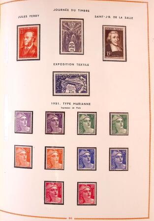 1849-2003 Collection de timbres de France an 10 albums