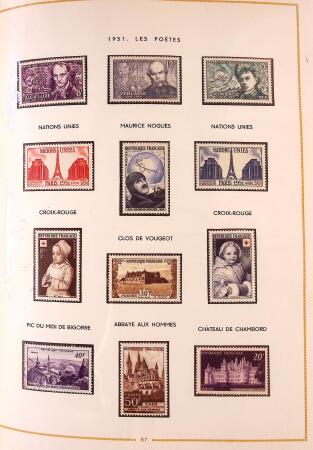 1849-2003 Collection de timbres de France an 10 albums