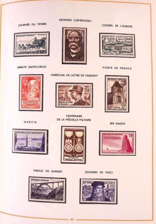 1849-2003 Collection de timbres de France an 10 albums