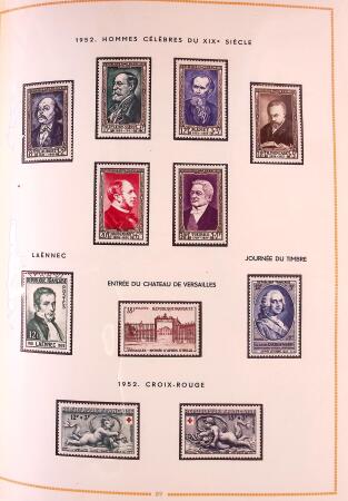 1849-2003 Collection de timbres de France an 10 albums
