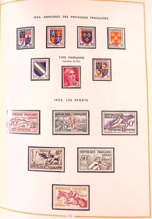 1849-2003 Collection de timbres de France an 10 albums