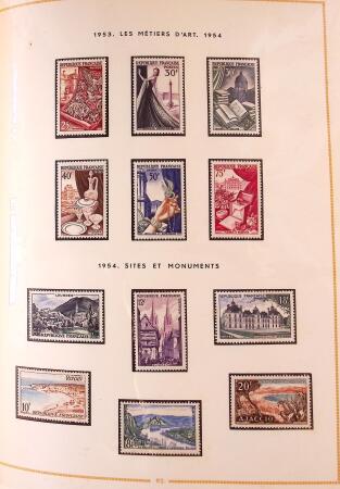 1849-2003 Collection de timbres de France an 10 albums