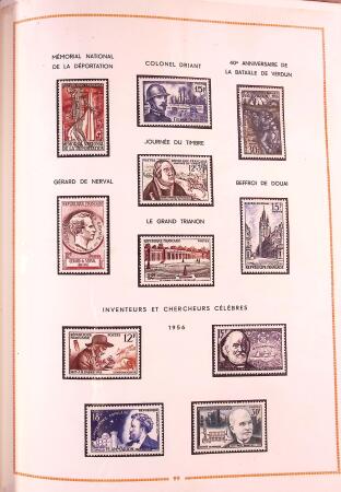 1849-2003 Collection de timbres de France an 10 albums