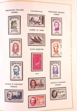 1849-2003 Collection de timbres de France an 10 albums