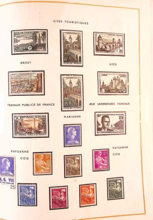 1849-2003 Collection de timbres de France an 10 albums