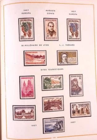 1849-2003 Collection de timbres de France an 10 albums