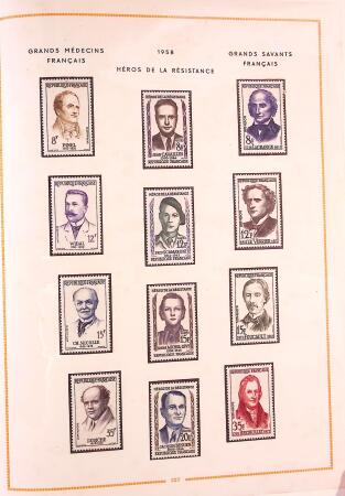 1849-2003 Collection de timbres de France an 10 albums
