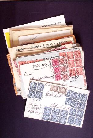 1922-23 Group of 27 covers from INFLA period with diverse