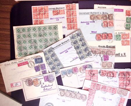 1922-23 Group of 27 covers from INFLA period with diverse