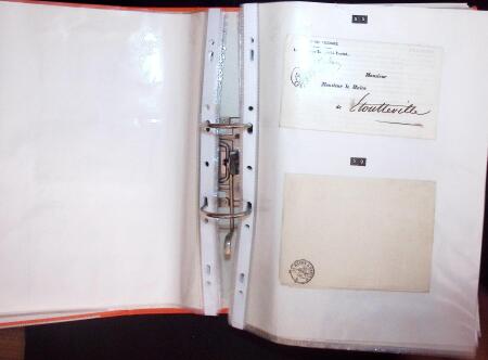 1768-2003, Lot de lettre et CPA, en un classeurs avec