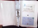 1768-2003, Lot de lettre et CPA, en un classeurs avec