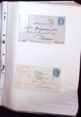 1768-2003, Lot de lettre et CPA, en un classeurs avec