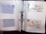 1768-2003, Lot de lettre et CPA, en un classeurs avec