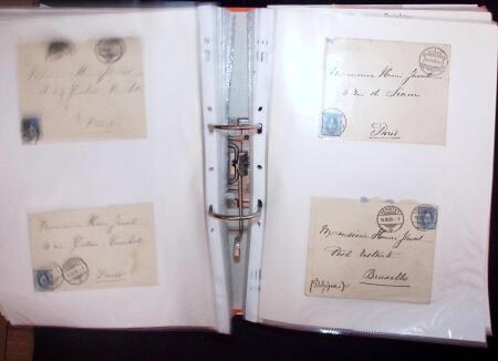 1768-2003, Lot de lettre et CPA, en un classeurs avec