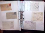 1768-2003, Lot de lettre et CPA, en un classeurs avec