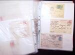 1768-2003, Lot de lettre et CPA, en un classeurs avec