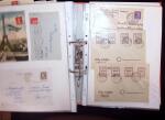 1768-2003, Lot de lettre et CPA, en un classeurs avec