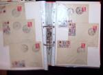 1768-2003, Lot de lettre et CPA, en un classeurs avec