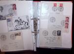 1768-2003, Lot de lettre et CPA, en un classeurs avec