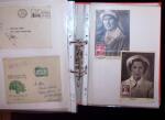 1768-2003, Lot de lettre et CPA, en un classeurs avec