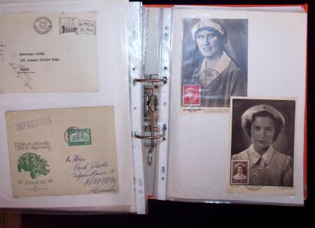 1768-2003, Lot de lettre et CPA, en un classeurs avec