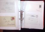 1768-2003, Lot de lettre et CPA, en un classeurs avec