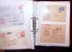 1768-2003, Lot de lettre et CPA, en un classeurs avec