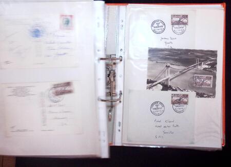 1768-2003, Lot de lettre et CPA, en un classeurs avec