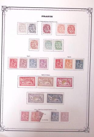 1900-41, Collection neuve sur pages d'album Yvert,