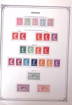 1900-41, Collection neuve sur pages d'album Yvert,