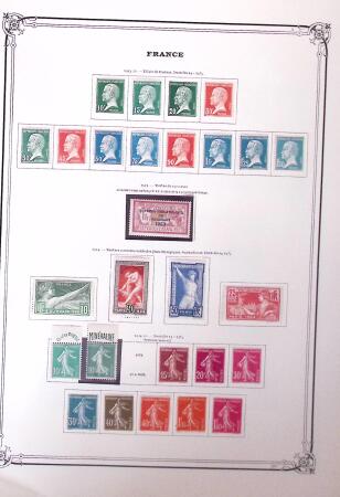 1900-41, Collection neuve sur pages d'album Yvert,