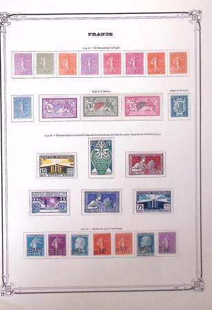 1900-41, Collection neuve sur pages d'album Yvert,