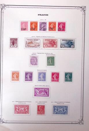 1900-41, Collection neuve sur pages d'album Yvert,