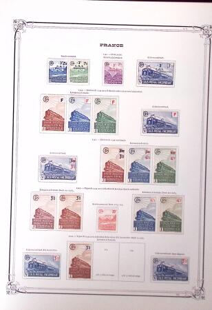 1900-41, Collection neuve sur pages d'album Yvert,