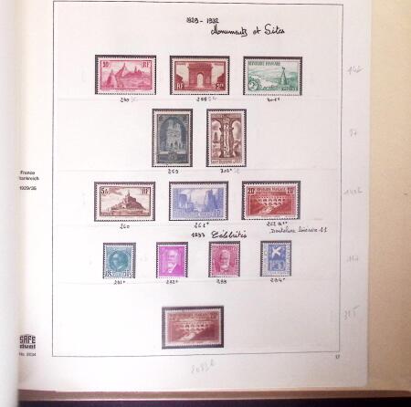 1876-1935 Collection de France en album SAFE, neuve