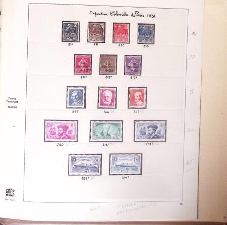 1876-1935 Collection de France en album SAFE, neuve