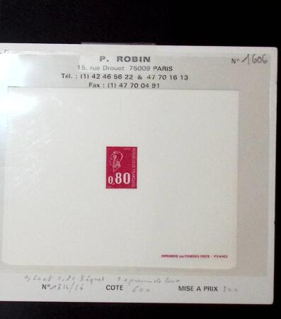 1940-1980 9 épreuves d'artistes toutes signées par