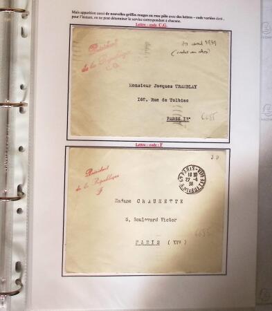 1849-1990 3 classeurs qui réunissent les franchises