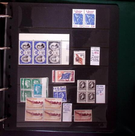 1903-2004 Petit stock de variétés dont surencrage