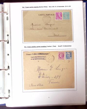 1911-1970 2 classeurs réunissant les différentes