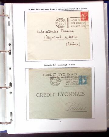 1911-1970 2 classeurs réunissant les différentes