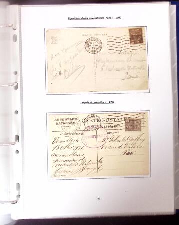 1911-1970 2 classeurs réunissant les différentes